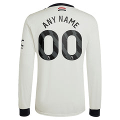 Manchester United Originals 2024/25 Third Custom Replica Long Sleeve Jersey Cream | Adidas cheap