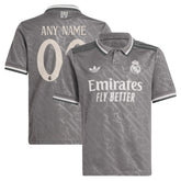 Real Madrid Originals Youth 2024/25 Third Replica Custom Jersey Charcoal | Adidas cheap