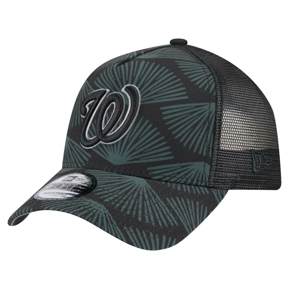 Washington Nationals New Era 9FORTY A-Frame Trucker Adjustable Hat - MLB