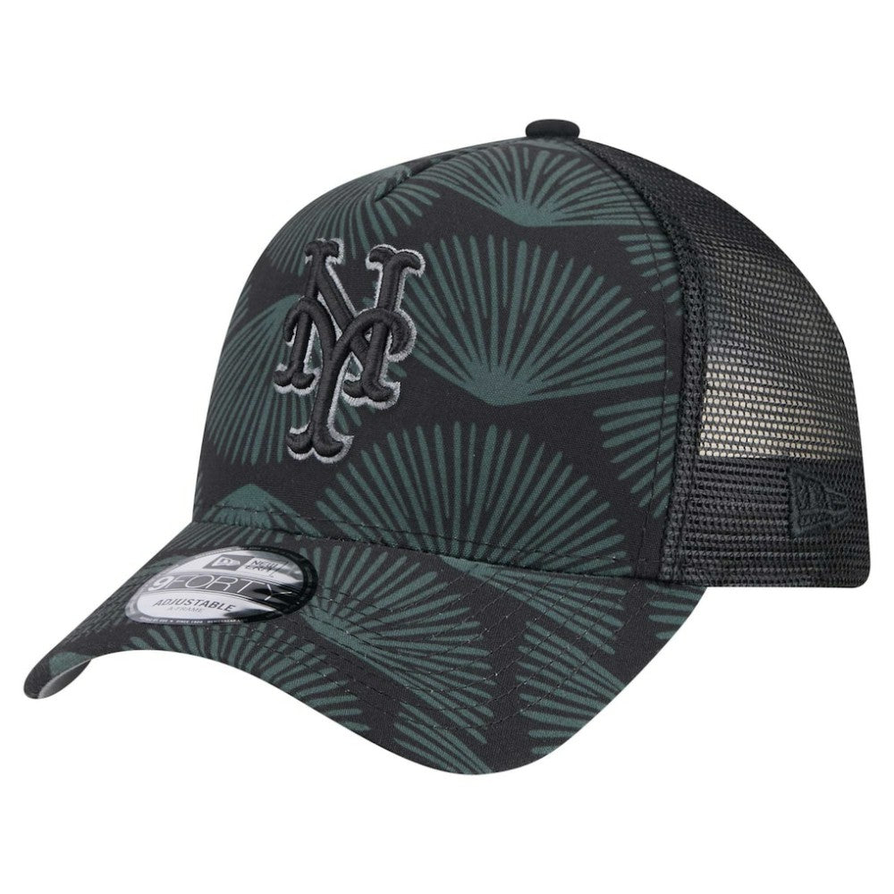 New York Mets New Era 9FORTY A-Frame Trucker Adjustable Hat - MLB