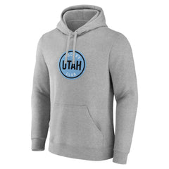 Utah Mammoth Fanatics Draft Logo Pullover Hoodie - Steel - NHL