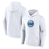 Utah Mammoth Fanatics Draft Logo Pullover Hoodie - White - NHL