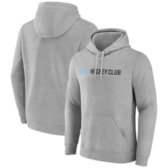 Utah Mammoth Fanatics Wordmark Logo Fleece Pullover Hoodie - Heather Gray - NHL
