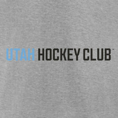 Utah Mammoth Fanatics Wordmark Logo Fleece Pullover Hoodie - Heather Gray - NHL