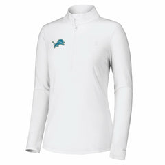 Detroit Lions Women's Sport Playa Vista IslandZone Quarter-Zip Jacket White | Tommy Bahama