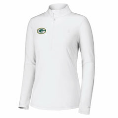 Green Bay Packers Women's Sport Playa Vista IslandZone Quarter-Zip Jacket White | Tommy Bahama