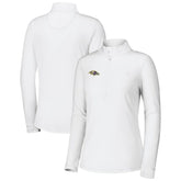 Baltimore Ravens Women's Sport Playa Vista IslandZone Quarter-Zip Jacket White | Tommy Bahama