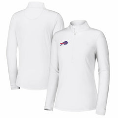 Buffalo Bills Women's Sport Playa Vista IslandZone Quarter-Zip Jacket White | Tommy Bahama