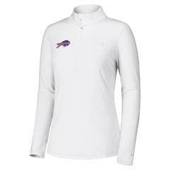 Buffalo Bills Women's Sport Playa Vista IslandZone Quarter-Zip Jacket White | Tommy Bahama
