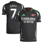 Bukayo Saka Arsenal 2024/25 Away Player Jersey Black | Adidas Online