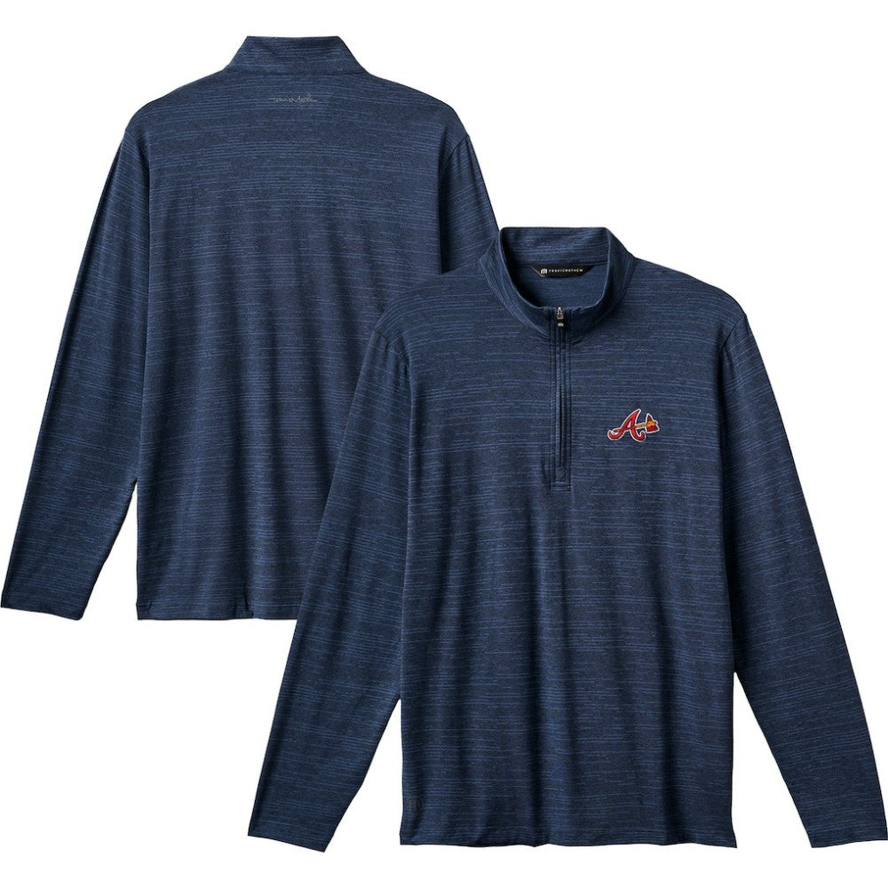 Atlanta Braves TravisMathew The Heater Quarter-Zip Pullover Top - MLB