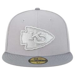 Kansas City Chiefs New Era Iron Cloud 59FIFTY Fitted Hat Gray/Graphite | NFL