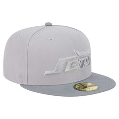New York Jets New Era Iron Cloud 59FIFTY Fitted Hat Gray/Graphite | NFL