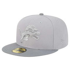 Detroit Lions New Era Iron Cloud 59FIFTY Fitted Hat Gray/Graphite | NFL