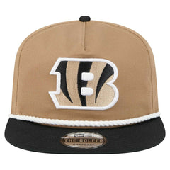 Cincinnati Bengals New Era Desert Golfer Snapback Hat Khaki/Black | NFL