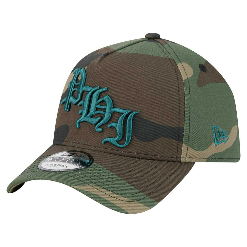 Philadelphia Eagles New Era Mystic Camo A-Frame 9FORTY Adjustable Hat Camo | NFL