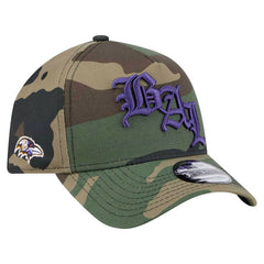 Baltimore Ravens New Era Mystic Camo A-Frame 9FORTY Adjustable Hat Camo | NFL