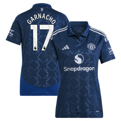 Alejandro Garnacho Manchester United Women's 2024/25 Away Replica Player Jersey Navy | Adidas discount