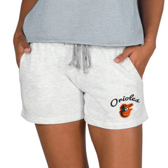 Baltimore Orioles Concepts Sport Women's Mainstream French Terry Tri-Blend Shorts - MLB