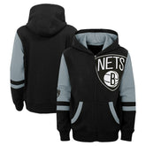 Brooklyn Nets Preschool Straight To The League Full-Zip Hoodie Black - NBA