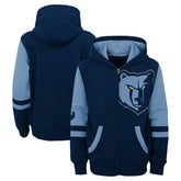 Memphis Grizzlies Preschool Straight To The League Full-Zip Hoodie Navy - NBA