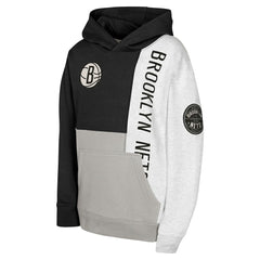 Brooklyn Nets Youth Splash Pullover Hoodie Black - NBA