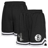 Brooklyn Nets Youth Teardrop Fleece Shorts Black - NBA