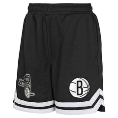 Brooklyn Nets Youth Teardrop Fleece Shorts Black - NBA