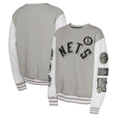 Brooklyn Nets Youth Star Treatment Pullover Sweatshirt Gray - NBA