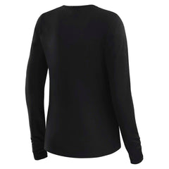 Miami Dolphins WEAR by Erin Andrews x Gracie Hunt Women's Mesh Panel Long Sleeve T-Shirt Black | NFL