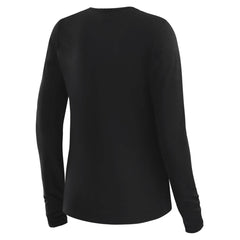 Seattle Seahawks WEAR by Erin Andrews x Gracie Hunt Women's Mesh Panel Long Sleeve T-Shirt Black | NFL