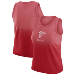 Atlanta Falcons WEAR by Erin Andrews x Gracie Hunt Women's Ombre Tank Top Scarlet | NFL