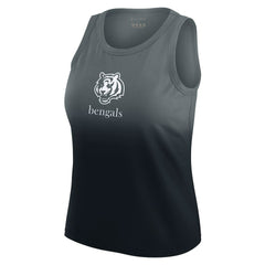 Cincinnati Bengals WEAR by Erin Andrews x Gracie Hunt Women's Ombre Tank Top Black | NFL
