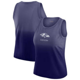 Baltimore Ravens WEAR by Erin Andrews x Gracie Hunt Women's Ombre Tank Top Purple | NFL