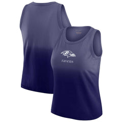 Baltimore Ravens WEAR by Erin Andrews x Gracie Hunt Women's Ombre Tank Top Purple | NFL