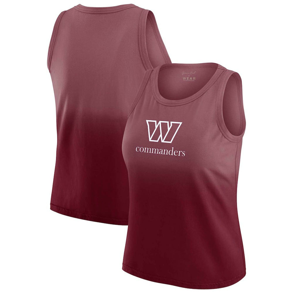 Washington Commanders WEAR by Erin Andrews x Gracie Hunt Women's Ombre Tank Top Burgundy | NFL