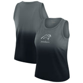 Carolina Panthers WEAR by Erin Andrews x Gracie Hunt Women's Ombre Tank Top Black | NFL
