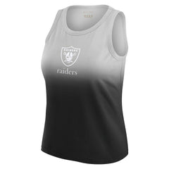 Las Vegas Raiders WEAR by Erin Andrews x Gracie Hunt Women's Ombre Tank Top Black | NFL