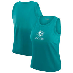 Miami Dolphins WEAR by Erin Andrews x Gracie Hunt Women's Ombre Tank Top Aqua | NFL