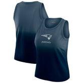 New England Patriots WEAR by Erin Andrews x Gracie Hunt Women's Ombre Tank Top Navy | NFL
