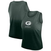 Green Bay Packers WEAR by Erin Andrews x Gracie Hunt Women's Ombre Tank Top Green | NFL