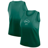 New York Jets WEAR by Erin Andrews x Gracie Hunt Women's Ombre Tank Top Green | NFL