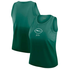 New York Jets WEAR by Erin Andrews x Gracie Hunt Women's Ombre Tank Top Green | NFL