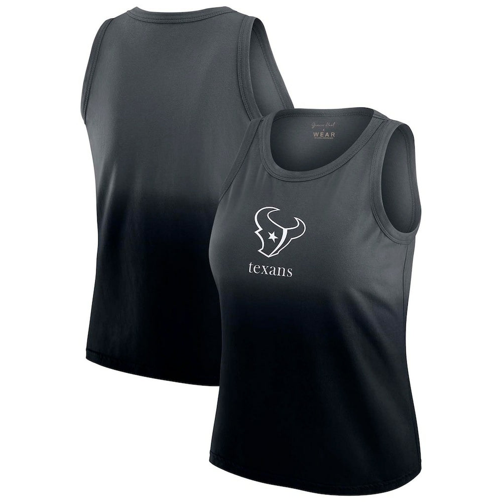 Houston Texans WEAR by Erin Andrews x Gracie Hunt Women's Ombre Tank Top Navy | NFL
