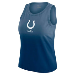 Indianapolis Colts WEAR by Erin Andrews x Gracie Hunt Women's Ombre Tank Top Heather Navy | NFL