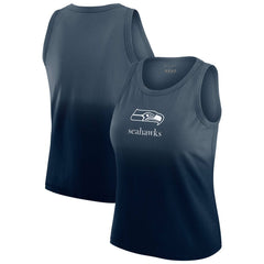 Seattle Seahawks WEAR by Erin Andrews x Gracie Hunt Women's Ombre Tank Top Navy | NFL