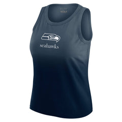 Seattle Seahawks WEAR by Erin Andrews x Gracie Hunt Women's Ombre Tank Top Navy | NFL