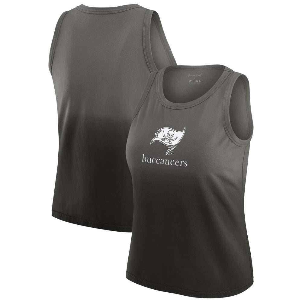 Tampa Bay Buccaneers WEAR by Erin Andrews x Gracie Hunt Women's Ombre Tank Top Pewter | NFL