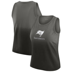 Tampa Bay Buccaneers WEAR by Erin Andrews x Gracie Hunt Women's Ombre Tank Top Pewter | NFL