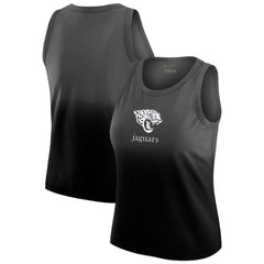 Jacksonville Jaguars WEAR by Erin Andrews x Gracie Hunt Women's Ombre Tank Top Black | NFL